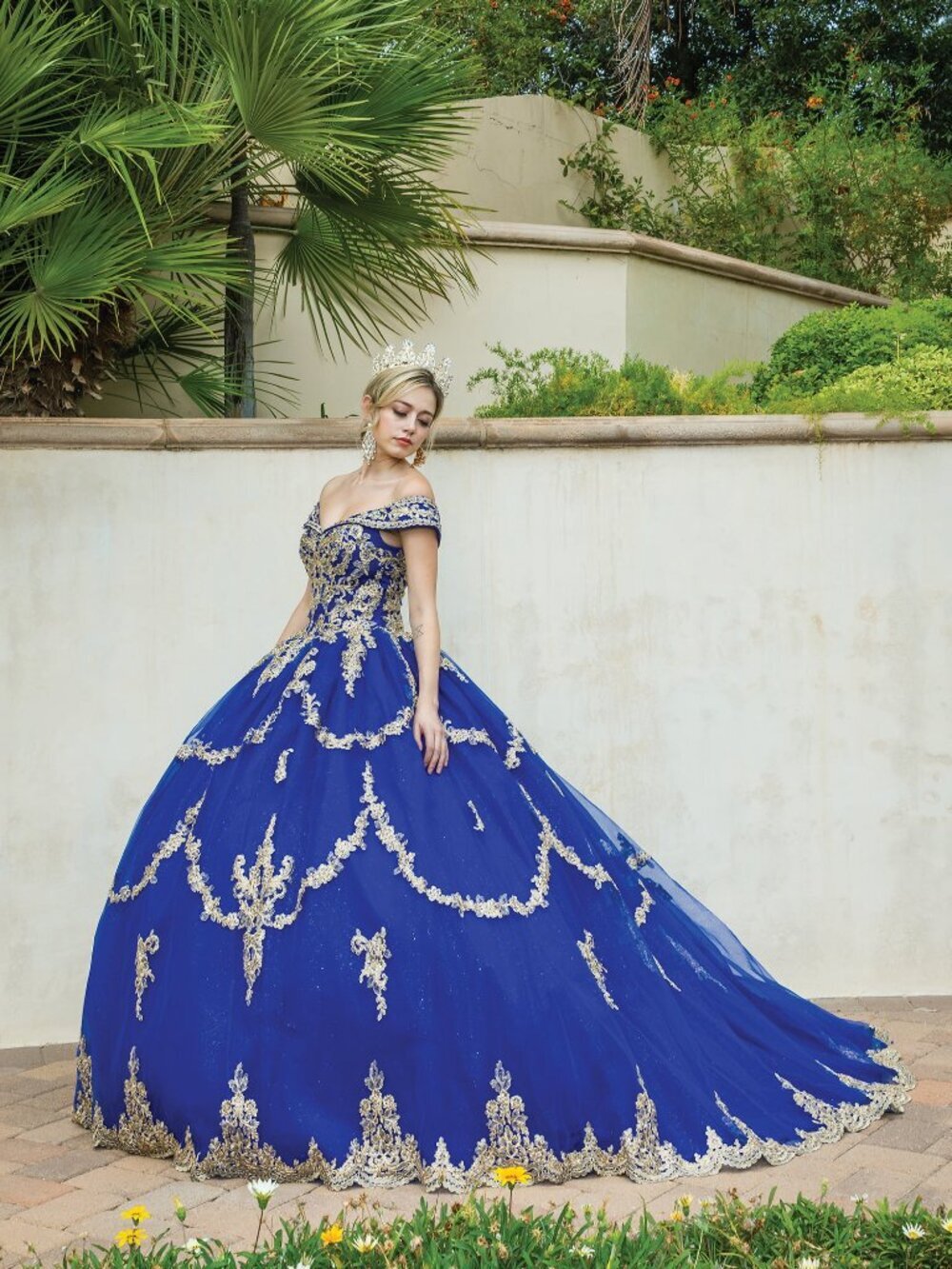 NEW ROYAL-BLUE Evening Gown Floor Length Formal Elegant Stunning 1572